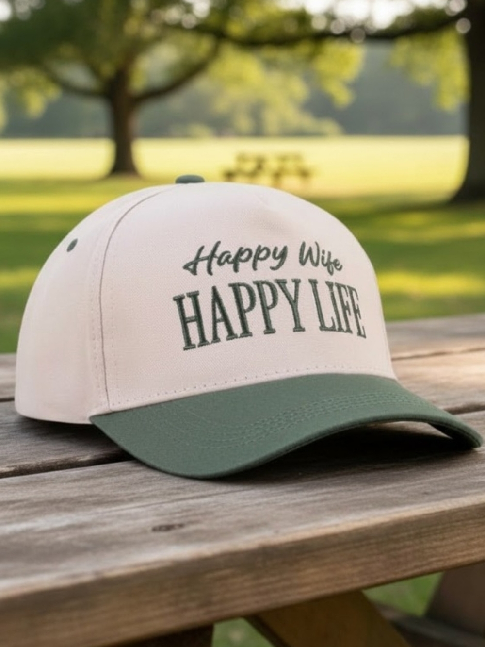 New! Happy Wife Happy Life Dark Forest Baseball Cap Snapback Hat